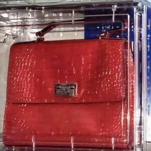Kate Spade Red Cross Body Bag Paton Leather.